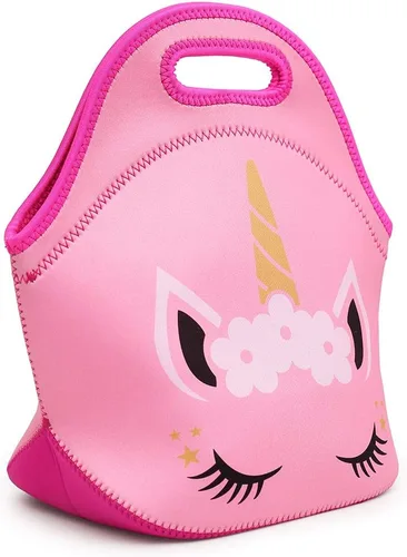 Vista 7 de Moonmo Lindo unicornio cara de lentejuelas de diamante impermeable princesa mochila escolar para niñas