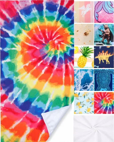 Vista 16 de LIVILAN Toalla de playa grande con diseño de gato gatito, microfibra suave, absorbente, de secado rápido, sin arena, ligera, multiuso para baño