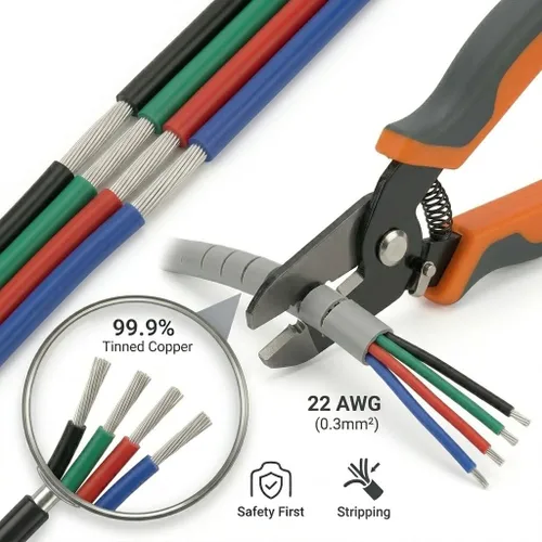 Vista 4 de EvZ 4pin cable de extensión alambre, SYNCHKG043782, 250.00watts, 12.00 volts