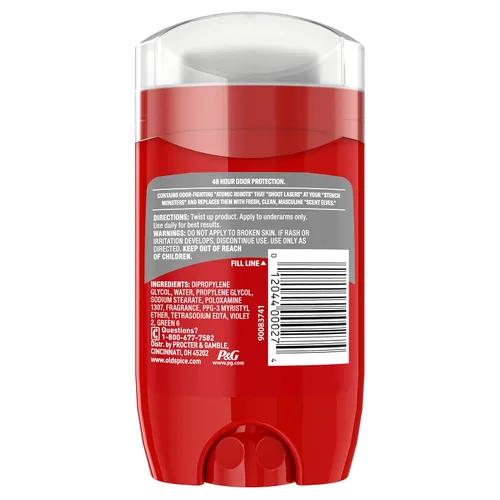 Vista 6 de Old Spice Desodorante de alta resistencia para hombres, aroma puro deportivo, 2.25 onzas