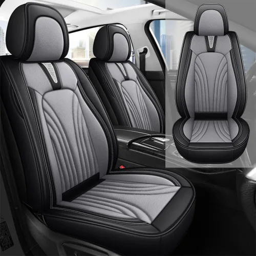 Vista 20 de Fundas de asiento de automóvil para Toyota Matrix 2003-2013, impermeables, de piel sintética, compatibles con bolsas de aire, fundas protectoras