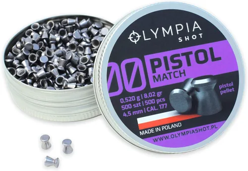 Vista 13 de Olympia Shot Perdigones para Pistola de Aire Calibre .177, Calibre .22, Calibre .25 Cabezales Abovedados, Puntiagudos, Planos Wadcutter Varios