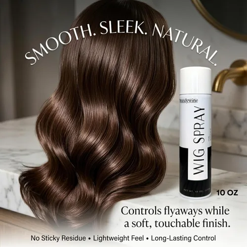 Vista 5 de Spray de peluca en aerosol para cabello sintético y natural de secado rápido Spray de acabado antiestático para peluca antiencrespamiento