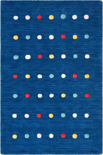 Vista 18 de SAFAVIEH Colección Kids - Alfombra de pasillo de 2 pies 3 pulgadas x 6 pies, marfil, lana de lunares hecha a mano, ideal para zonas de alto tráfico