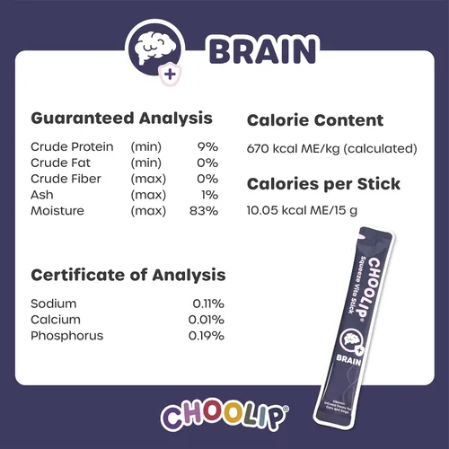 Vista 4 de Choolip Golosinas Vita Stick para lamer para gatos y perros, paquete de variedad de apoyo cerebral de 49 unidades, pollo y atún con DHA, CoQ10
