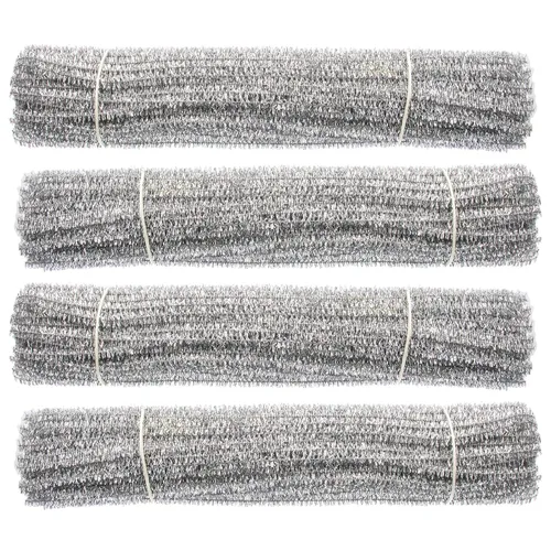 Vista 11 de 400 limpiapipas de felpilla blanca para decoración de manualidades (0.236 in x 12 pulgadas)