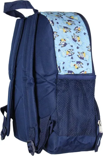 Vista 3 de AI ACCESSORY INNOVATIONS Bluey - Mochila de viaje escolar de 14 pulgadas para niños, con diseños de personajes elevados