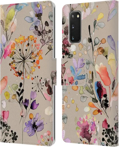 Vista 94 de Head Case Designs Officially Licensed Ninola Beige Wild Grasses Leather Wallet Case Compatible with Samsung Galaxy A07 4G