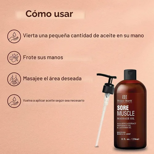 Vista 4 de Botanic Hearth Aceite de masaje Soremuscle - 8 onzas líquidas, paquete de 2