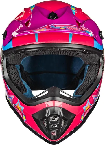 Vista 21 de ILM Casco de cara completa para motocicleta, motocross y cuatrimoto para niños y jóvenes, aprobado por el Departamento de Transporte de Estados