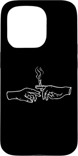 Vista 14 de Funda de regalo para iPhone 16 Pass The Joint Weed Smoker Hand Stoner Marihuana