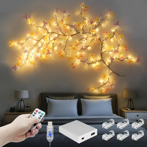 Vista 19 de 4FT 48LED USB Huevo de Pascua Rama Luces para decoración de pared, caja de 1 huevo de Pascua 48 LED