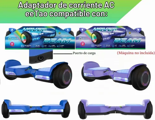 Vista 2 de Cargador adaptador de 4 clavijas de 42 V CA/CC compatible con Voyager HOVER3030B-BLU HOVER3030B-PUR Hover-4040HB-GRN 4040HB-GRN HOVER4040HB