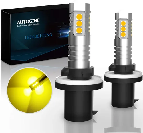 Vista 8 de AUTOGINE Bombillas LED antiniebla H3, 2000 lúmenes, extremadamente brillantes, 3030-SMD H3, bombillas LED con proyector para automóviles