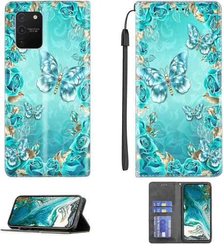 Vista 100 de jioeuinly ATT Motivate 2 - Funda compatible con ATT Motivate 2, funda con soporte abatible y cierre magnético DJS