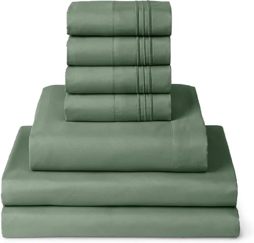Vista 70 de Mellanni Juego de sábanas Twin XL - Juego de ropa de cama de 4 piezas de la colección icónica, (incluyendo 2 fundas de almohada), bolsillo profundo