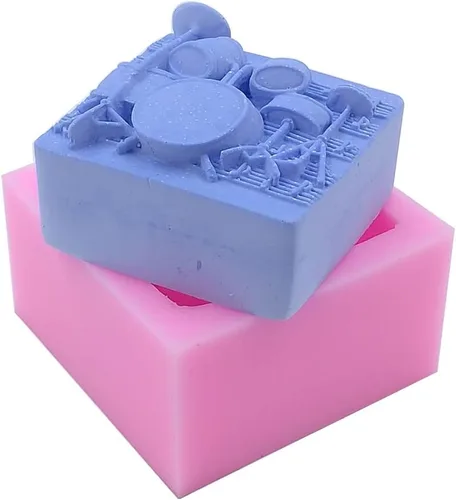 Vista 3 de Moldes de silicona para jabón hecho a mano, manualidades, vela, chocolate, magdalenas