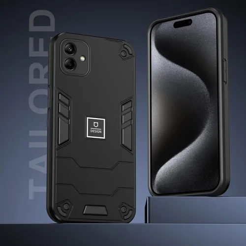 Vista 5 de Generic Funda compatible con Redmi A1, compatible con Redmi A2 Hard PC+TPU 2 en 1 a prueba de golpes, funda de protección de cámara, color negro