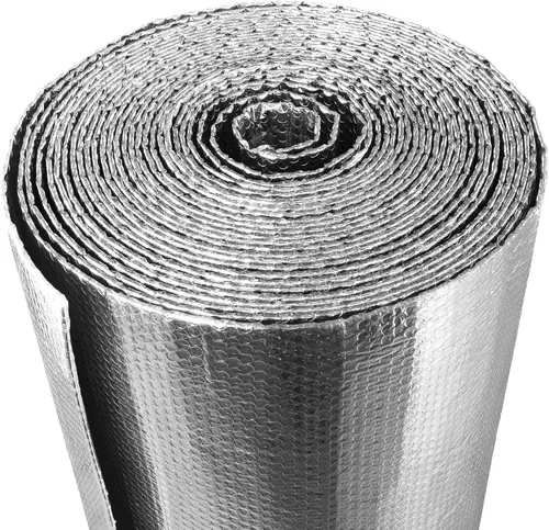 Vista 11 de Aislamiento de ventana para el calor del verano, rollo de aislamiento reflectante de burbujas de 16" x 10 FT, película reflectante para ventana