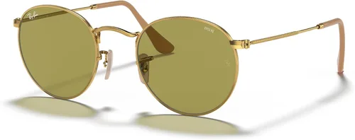 Vista 22 de Ray-Ban - Lentes de sol RB3447 redondos, de metal Dorado/Azul Gradiente Gris