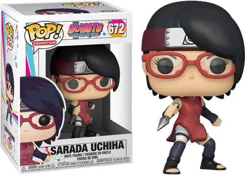 Vista 3 de POP Boruto: Naruto The Next Generation - Figura de vinilo de Sarada Uchiha Funko (con funda protectora de caja compatible), multicolor, 3.75 pulgadas