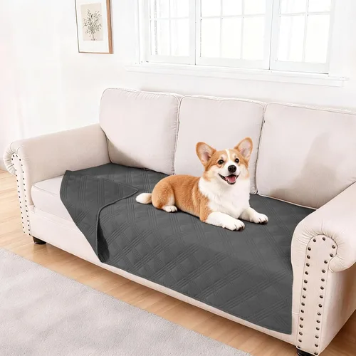 Vista 56 de hyha - Manta impermeable para cama de perro, mantas suaves para mascotas, funda impermeable para sofá para perros, fundas reversibles lavables