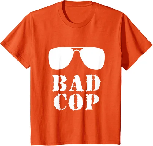 Vista 33 de Bad Cop Funny Police - Camiseta a juego para padre e hijo, Negro, S