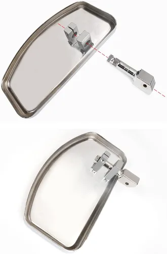 Vista 5 de Estriberas para motocicleta Pasajero delantero/trasero compatible con Honda Magna VF250/VT250/VF750 Yamaha V-STAR DragStar XVS 650 / Virago