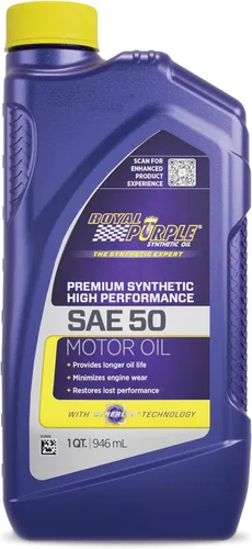 Vista 5 de Royal Purple 01050 SAE 50 Aceite de motor sintético de alto rendimiento resistente - Botella de 1 cuarto de galón