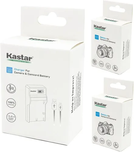 Vista 4 de Kastar Batería (X2) y cargador LCD delgado para Canon NB-1L NB-1LH CB-2LSE y Canon IXY Digital 200 200a 300 300a 320 400 430 450 500 S200 S230 S330