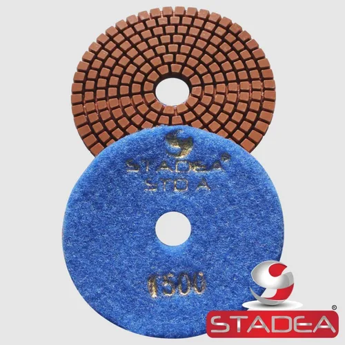 Vista 19 de Grit 50 4" Diamond Pulir Pads Premium Grado Mojado Flexible 3 MM Alto