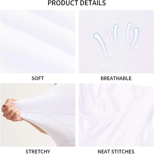 Vista 5 de GSKS Compression Shirts for Men Body Shaper Slimming Shirts Shapewear with Zipper