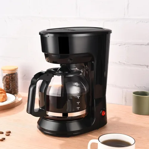 Vista 3 de LovingStar Cafetera de goteo de 12 tazas, apagado automático, control de temperatura, 1.8L, color negro