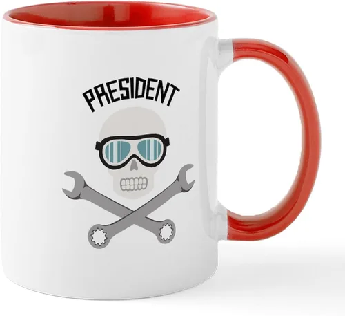 Vista 33 de CafePress MR. PRESIDENT - Taza de café de cerámica (11.0 fl oz)