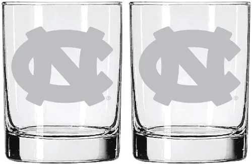 Vista 49 de Alabama - Juego de 2 vasos de cristal grabado satinado de 2 caras Marea carmesí de Alabama