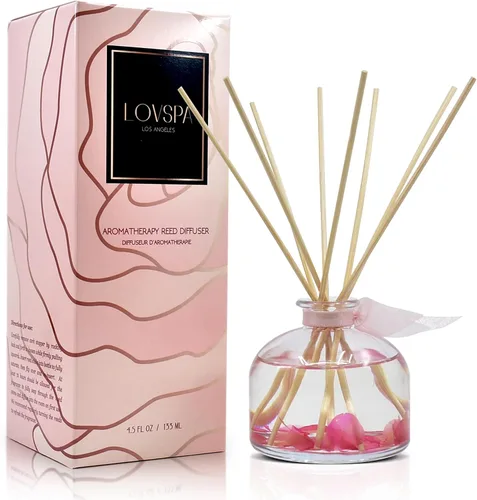 Vista 8 de Juego de difusor de varillas y varillas perfumadas de aloe y lino, lino limpio, flores blancas, cítricos y aloe húmedo, difusor de aroma fresco