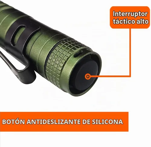 Vista 2 de Beieverluck 20 paquetes de linterna de bolsillo con clip, mini linterna pequeña impermeable con LED para campamento, inspección, trabajo y Verde