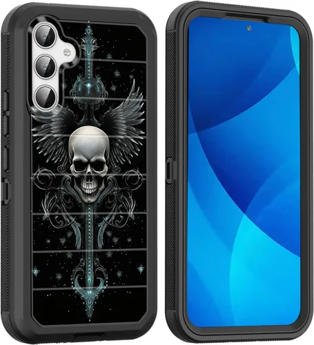 Vista 116 de Funda para Galaxy A15 5G, cuerpo completo, protección contra caídas, a prueba de polvo, resistente de 3 capas, militar, resistente, duradera