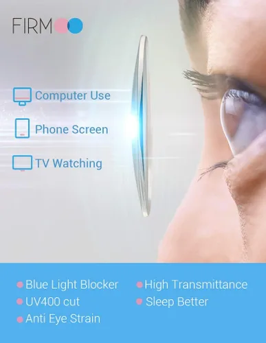 Vista 6 de Firmoo Computer Blue Light Blocking Glasses Women/Men, Anti Glare Lens and Light Frame