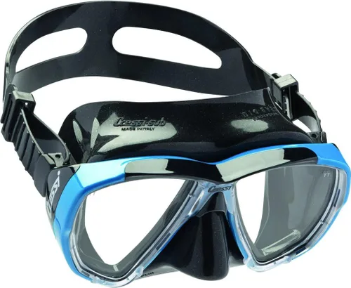 Vista 14 de Cressi Máscara de buceo para adultos con lente inclinada para buceo - Big Eyes: Made in Italy