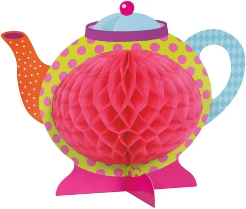 Vista 7 de Mini decoraciones de panal para fiesta de té, 6 pulgadas, diseños surtidos, 4
