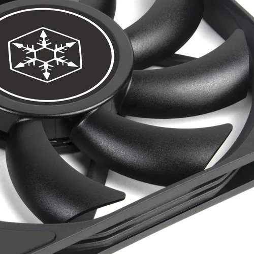 Vista 7 de Silverstone Technology Air Slimmer 120 Enhanced Performance 120mm Slim Fan with Full-Range PWM, (SST-AS120B),Black Negro