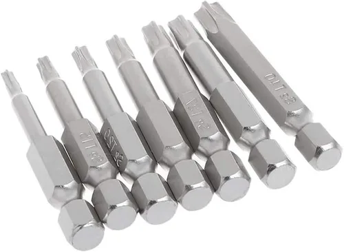 Vista 6 de Mesee Juego de puntas de destornillador Torx de seguridad de 5 puntos, 14 puntas de destornillador Torx de seguridad con estrella de seguridad, 5