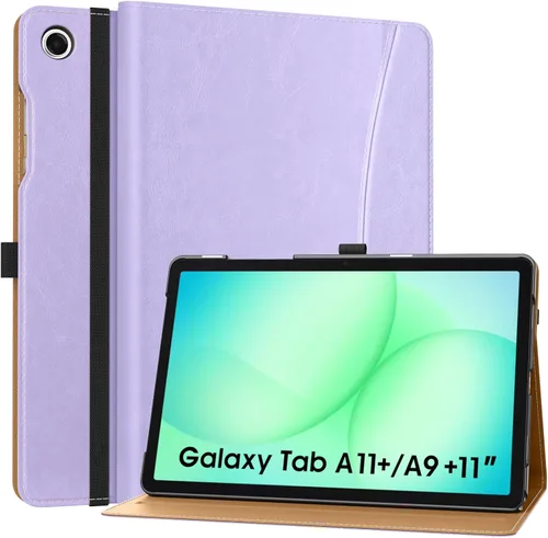Vista 20 de MoKo Funda para Samsung Galaxy Tab A11+/ A11 Plus/ A9+/ A9 Plus de 11 pulgadas 2026/2024, piel sintética multiángulo con correa de mano, bolsillo