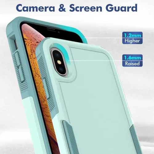 Vista 324 de Jeylly Funda para iPhone SE/Funda para iPhone 5S, Exterior de Plástico Duro que Absorbe Golpes + Interior de Silicona de Goma Defensor contra
