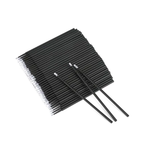 Vista 9 de G2PLUS Micro Hisopos - 100 piezas Hisopos de Algodón para Maquillaje, Aplicadores Desechables Negros Cepillo para Uñas, Delineador de Ojos