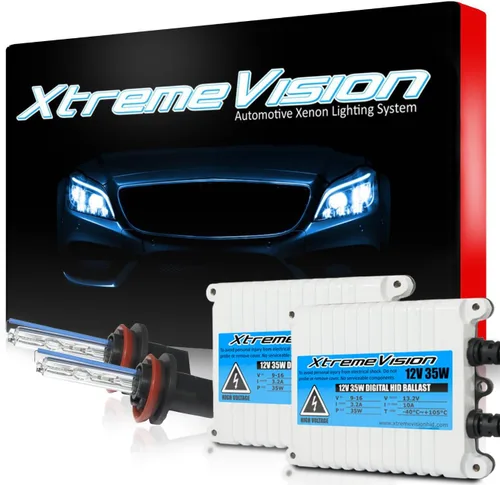 Vista 11 de XtremeVision H1 10K 35W AC Xenón Paquete - Bombilla de faro de Xenón con balasto de AC delgado - 10000K Azul Oscuro - Bombillas de Xenón - 1 par
