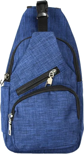 Vista 3 de Nupouch Mochila cruzada antirrobo, carga USB, mochila ligera para viajes, senderismo, todos los días