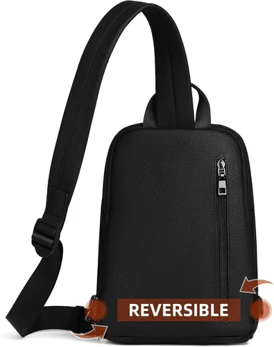 Vista 6 de FADEON Bolso bandolera para mujer, bolso cruzado con borlas, bolsos de hombro y pecho de cuero de diseñador para viajes, Grande