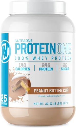 Vista 17 de NutraOne ProteinOne Whey Protein Promueve la recuperación y desarrolla músculo con un batido de proteínas en polvo para hombres y mujeres